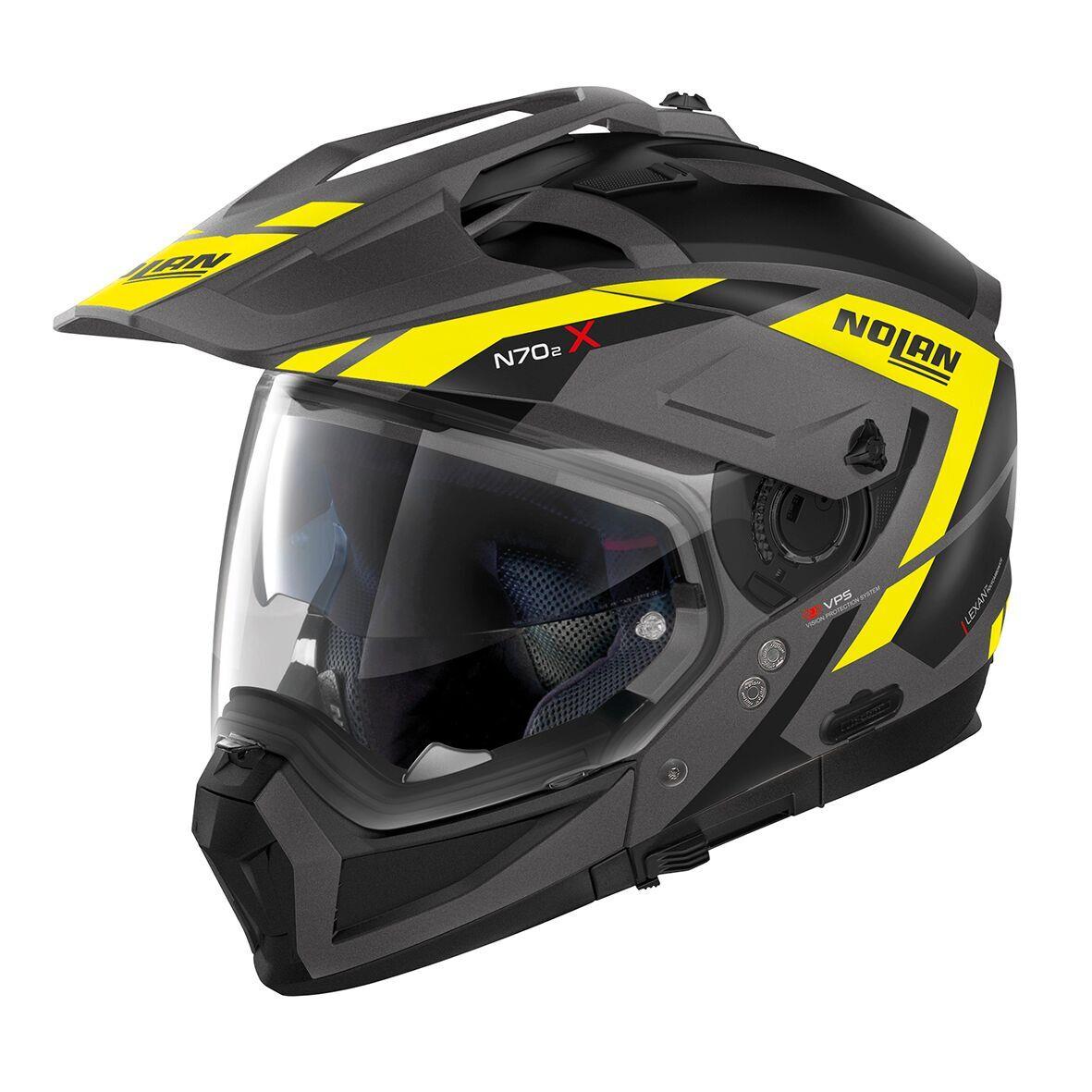 CASCO MODULARE NOLAN N90-3 WILCO N-COM 030 GRIGIO GIALLO LUCIDO